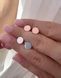 Срібні сережки гвоздики класичні жіночі 05013914 фото 2